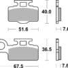 BREMBO Off-Road Remblokken - 07KA27SX Gesinterd metaal