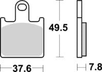 BREMBO Street Remblokken - 07KA28SA Gesinterd metaal
