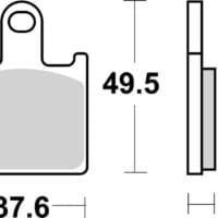 BREMBO Street Remblokken - 07KA28SA Gesinterd metaal
