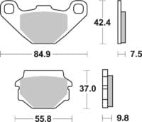 BREMBO Street Remblokken - 07KS0432 Carbon Ceramic