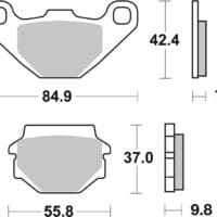 800Wx800H-1036129-1 BREMBO Off-Road Remblokken - 07KS04SX Gesinterd metaal