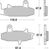 BREMBO Street Remblokken - 07SU15SA Gesinterd metaal