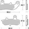 BREMBO Street Remblokken - 07SU17SP Gesinterd metaal