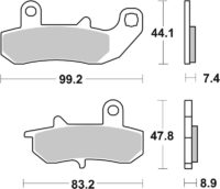 BREMBO Street Remblokken - 07SU17SP Gesinterd metaal