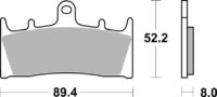 BREMBO Street Remblokken - 07SU19SA Gesinterd metaal
