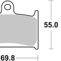 800Wx800H-1036180-1 BREMBO Street Remblokken - 07SU22SA Gesinterd metaal