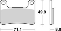 BREMBO Street Remblokken - 07SU27SA Gesinterd metaal