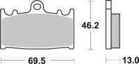 BREMBO Street Remblokken - 07SU30SP Gesinterd metaal