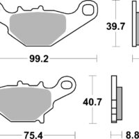 BREMBO Off-Road Remblokken - 07SU31SD Gesinterd metaal