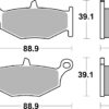 BREMBO Street Remblokken - 07SU32SP Gesinterd metaal