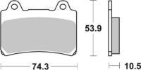 BREMBO Street Remblokken - 07YA17SA Gesinterd metaal