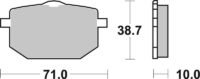 BREMBO Street Remblokken - 07YA18SA Gesinterd metaal