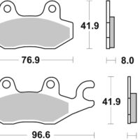 BREMBO Off-Road Remblokken - 07YA22SD Gesinterd metaal