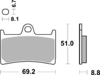 BREMBO Street Remblokken - 07YA23SA Gesinterd metaal