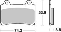 BREMBO Street Remblokken - 07YA3507 Carbon Ceramic