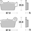 BREMBO Off-Road Remblokken - 07YA41SX Gesinterd metaal