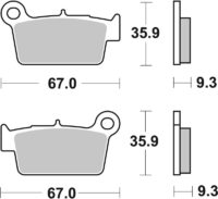BREMBO Off-Road Remblokken - 07YA41SX Gesinterd metaal