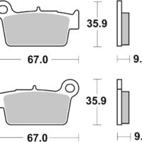 BREMBO Off-Road Remblokken - 07YA41SX Gesinterd metaal