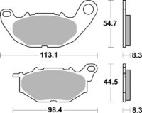 BREMBO Street Remblokken - 07YA52SA Gesinterd metaal