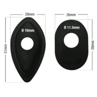 SPACER KNIPPERLICHT  SET VAN 4 STUKS ZWART