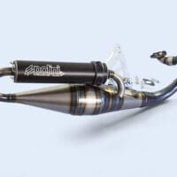 POLINI Team 4 Compleet uitlaatsysteem - zwart aluminium Yamaha