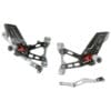 800Wx800H-1071487-1 LIGHTECH verstelbare/inklapbare schakelset achter standaard en omgekeerd Racing schakeling zwart/rood BMW S1000RR