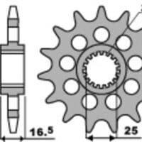 800Wx800H-1074292001-1 PBR Staal geluidsarm voortandwiel 2147 - 525