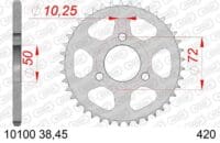 800Wx800H-1074318004-1 AFAM Staal standaard achtertandwiel 10100 - 420