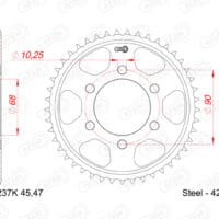 800Wx800H-1074343002-1 AFAM Staal standaard achtertandwiel 10237 - 428