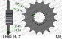 800Wx800H-1074392002-1 AFAM Staal standaard voortandwiel 166600 - 525