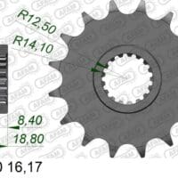 800Wx800H-1074392002-1 AFAM Staal standaard voortandwiel 166600 - 525