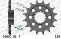 800Wx800H-1074412002-1 AFAM Staal standaard voortandwiel 166800 - 525