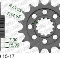 800Wx800H-1074412002-1 AFAM Staal standaard voortandwiel 166800 - 525