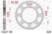 800Wx800H-1074418001-1 AFAM Staal standaard achtertandwiel 12221 - 428