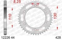 800Wx800H-1074421001-1 AFAM Staal standaard achtertandwiel 12226 - 428