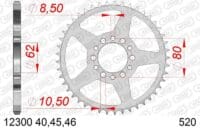 800Wx800H-1074425002-1 AFAM Staal standaard achtertandwiel 12300 - 520