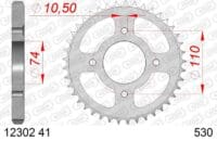 800Wx800H-1074427001-1 AFAM Staal standaard achtertandwiel 12302 - 530