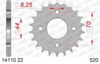 800Wx800H-1074486001-1 AFAM Staal standaard achtertandwiel 14110 - 520