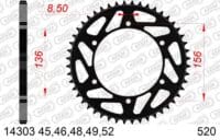 800Wx800H-1074506001-1 AFAM Staal standaard achtertandwiel 14303 - 520