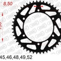 800Wx800H-1074506001-1 AFAM Staal standaard achtertandwiel 14303 - 520