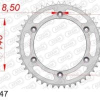 800Wx800H-1074525001-1 AFAM Staal standaard achtertandwiel 14603 - 525