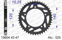 800Wx800H-1074550002-1 AFAM Aluminium achtertandwiel 15604 - 525