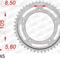 800Wx800H-1074612001-1 AFAM Staal standaard achtertandwiel 35101 - 415