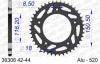 800Wx800H-1074631001-1 AFAM Aluminium achtertandwiel 36306 - 520