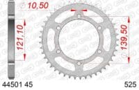 800Wx800H-1074652001-1 AFAM Staal standaard achtertandwiel 44501 - 525