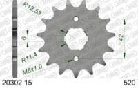 800Wx800H-1074655001-1 AFAM Staal standaard voortandwiel 20302 520
