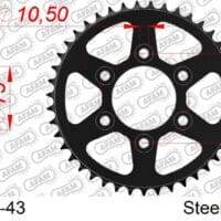 800Wx800H-1074683001-1 AFAM Staal standaard achtertandwiel 50807 - 525