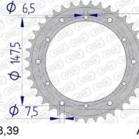 800Wx800H-1074709002-1 AFAM Aluminium achtertandwiel 60300 - 520