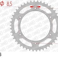 800Wx800H-1074715001-1 AFAM Staal standaard achtertandwiel 65301 - 520