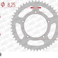 800Wx800H-1074752001-1 AFAM Staal standaard achtertandwiel 83201 - 428